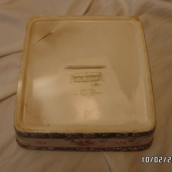Temptations Presentable Ovenware by Tara 8.5" Square Casserole Dish - Picture 11 of 14